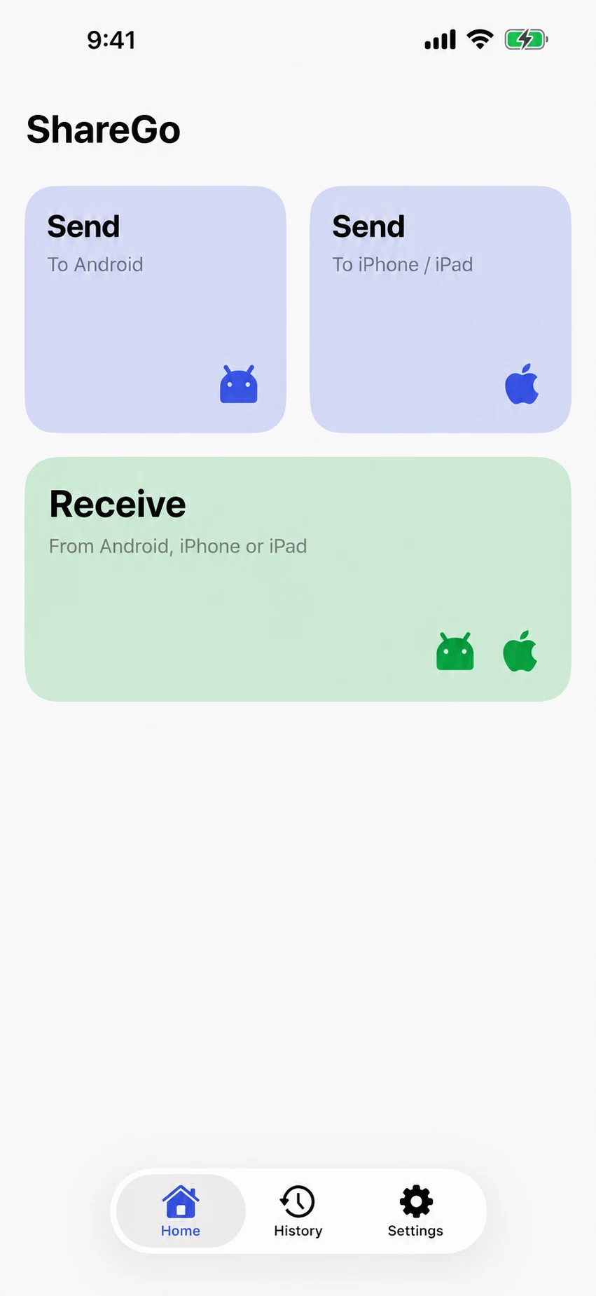 ShareGo iPhone home screen from its store artwork